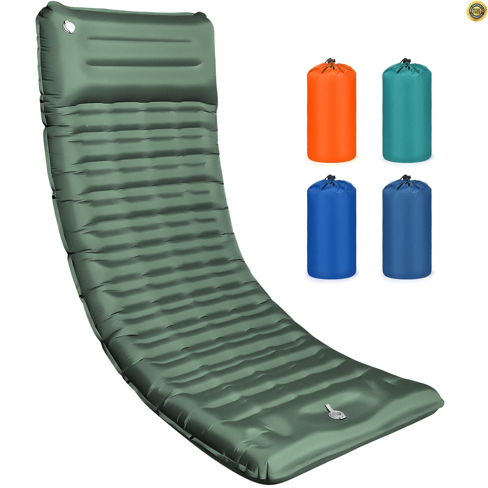 TENXSNUG Esterilla Camping de Grosor Extra, Esterilla Autoinflable más cómoda p
